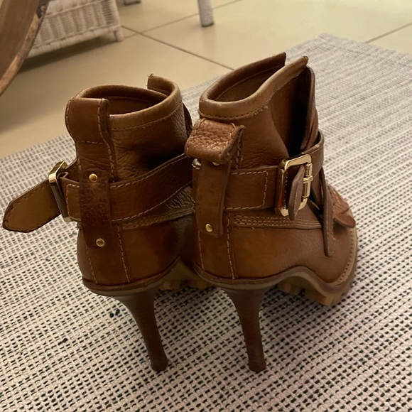 Pebbles leather Tory Burch loafer heel booties - Picture 2 of 7